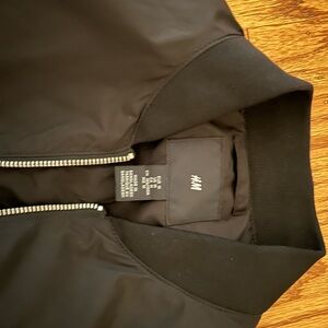 H&M Dark Jacket with Zip Detail